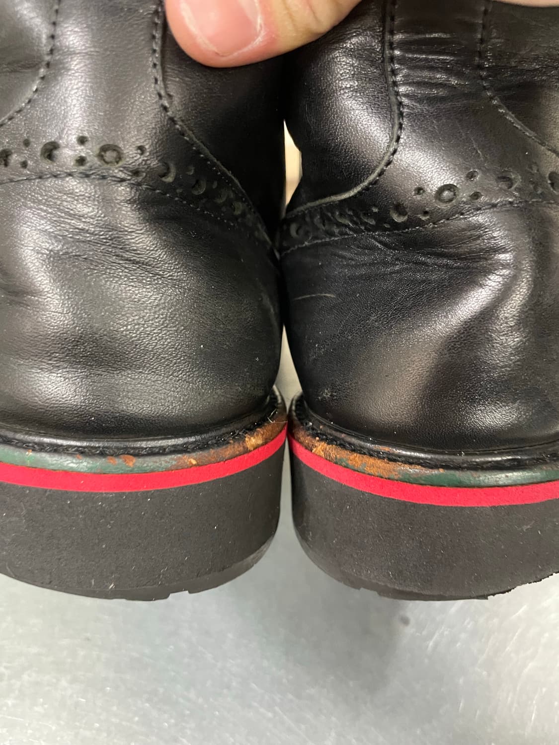 구찌 블랙 레더 부츠 8 상품이미지8