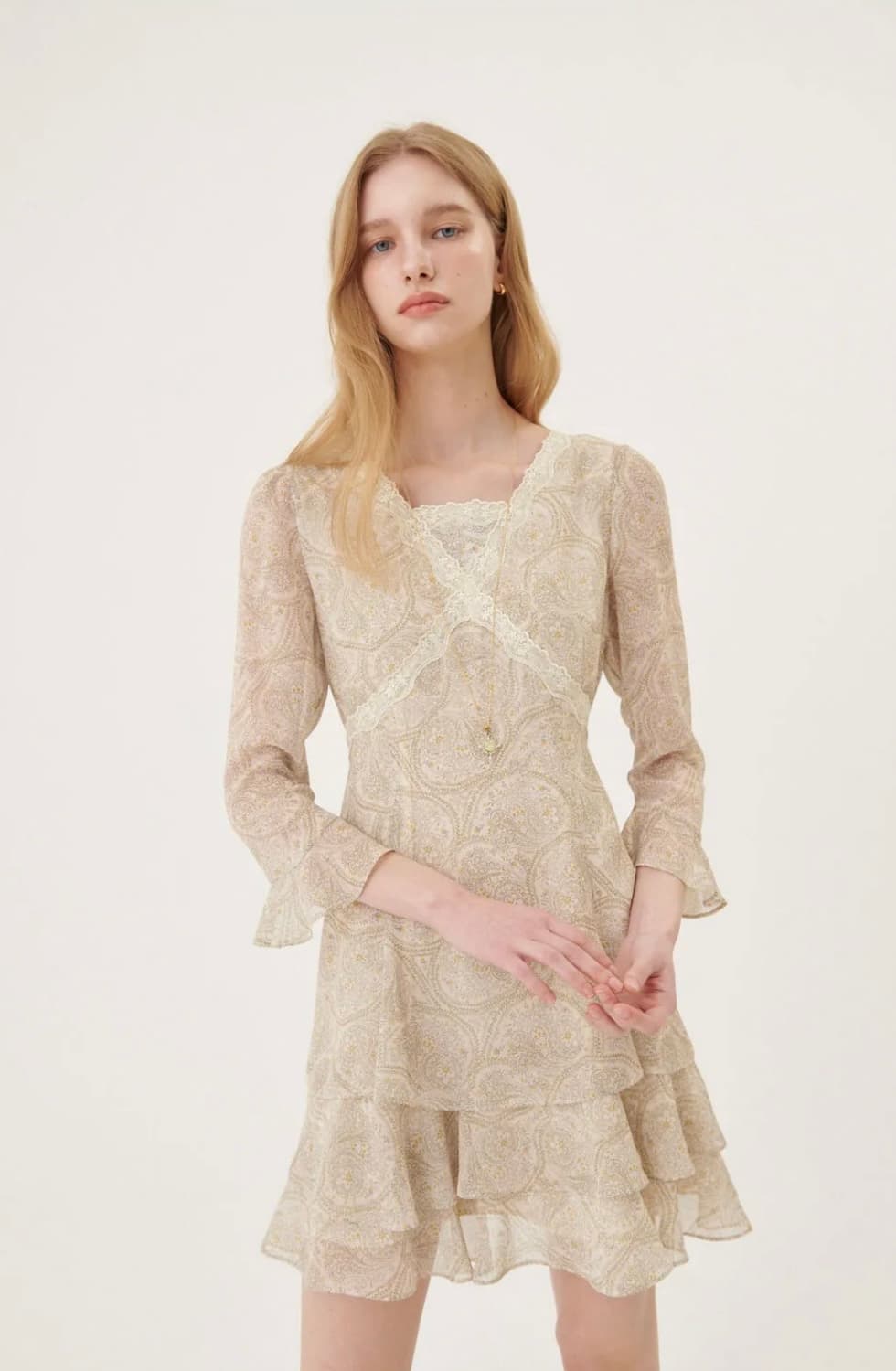 오앨 LACE TIERED MINI DRESS_PAISLEY 원피스 상품이미지5