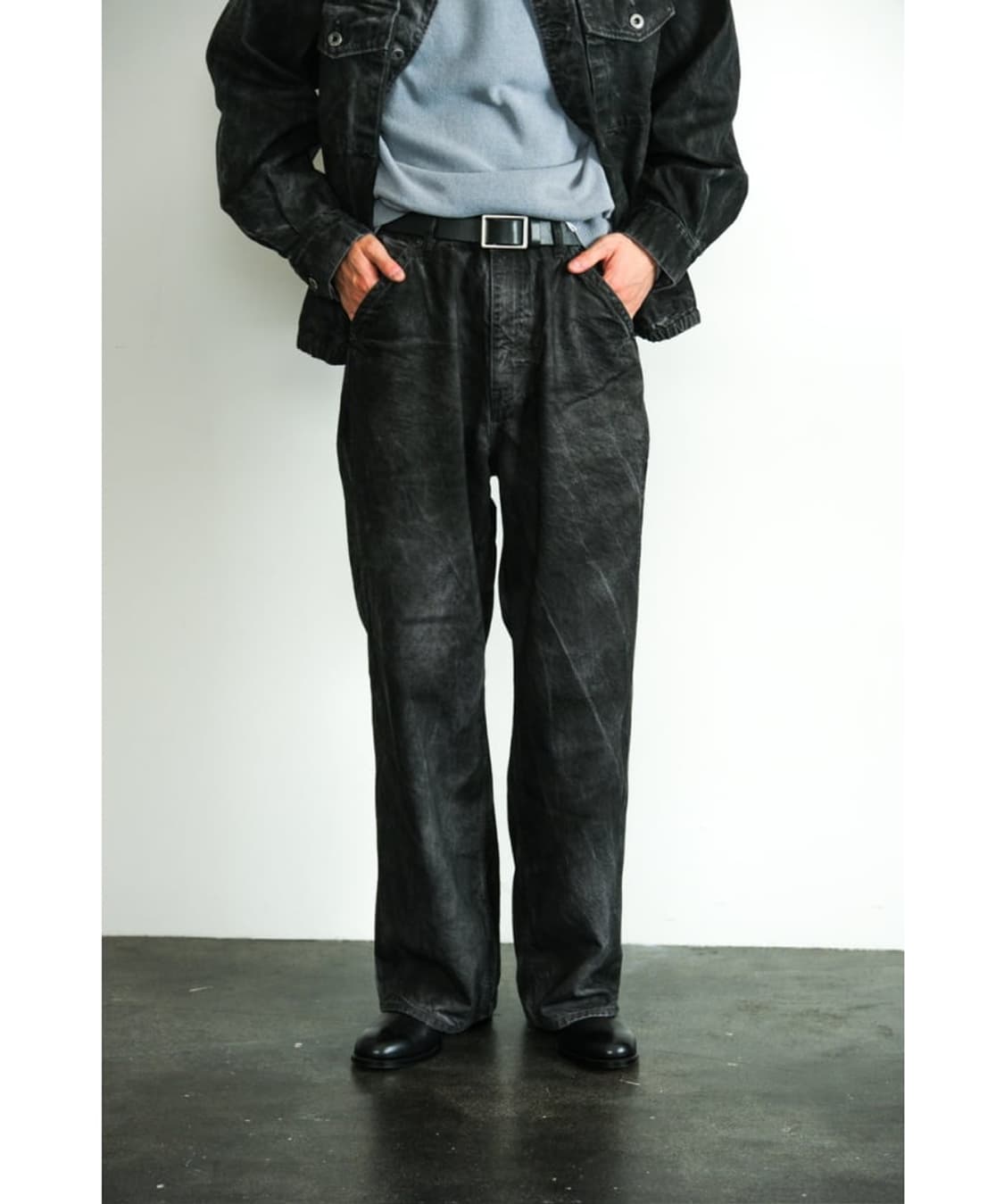 ENCOMING BRUSHED DENIM TROUSER 상품이미지1