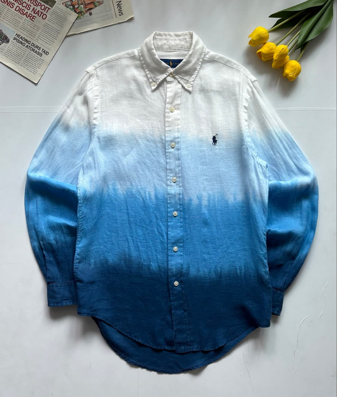 Polo 폴로랄프로렌 그라데이션 린넨 셔츠 상품이미지2