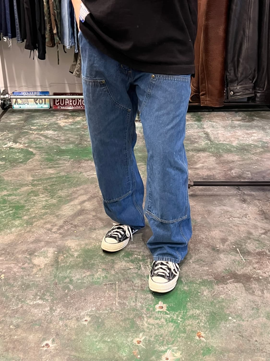 [36x30] 칼하트 B273 DST 데님 더블니 카펜터 워크팬츠 상품이미지3