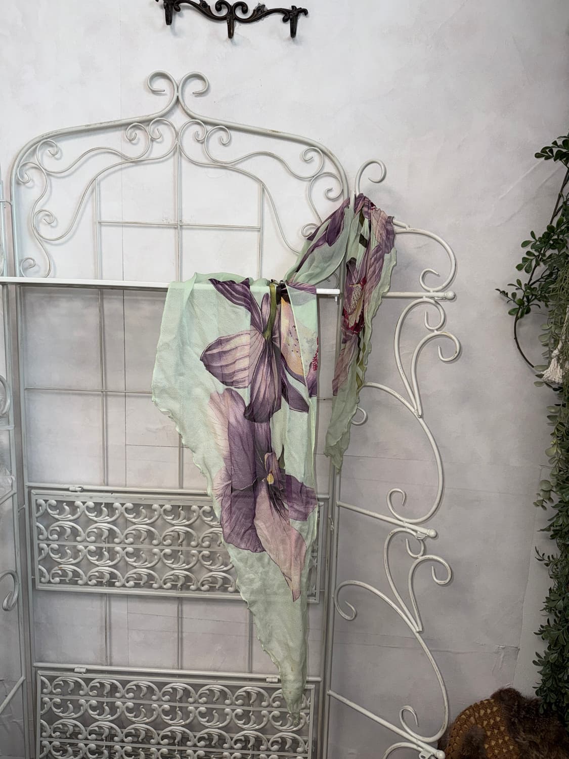 Laura Ashley mint floral silk scarf 상품이미지1