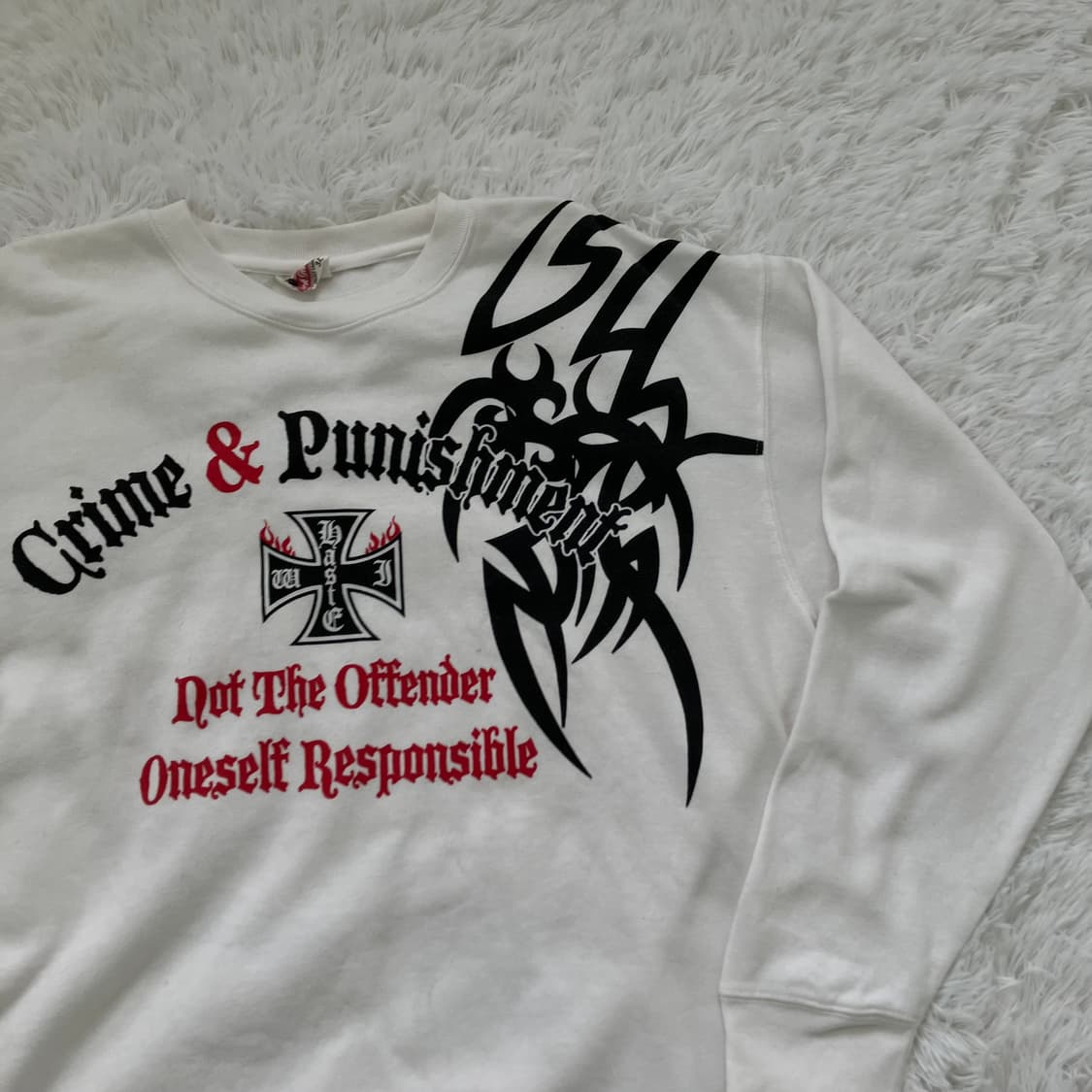 빈티지 로드 스트리트 프린팅 맨투맨 959 y2k 스트릿 갸루 펑키 일본 상품이미지3