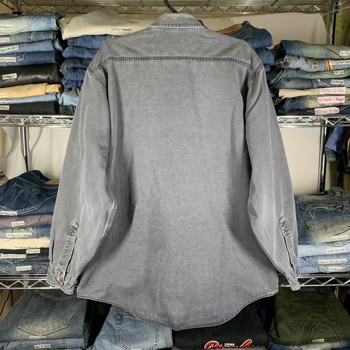 [L] 칼하트 헤비코튼 워크셔츠 그레이 상품이미지3