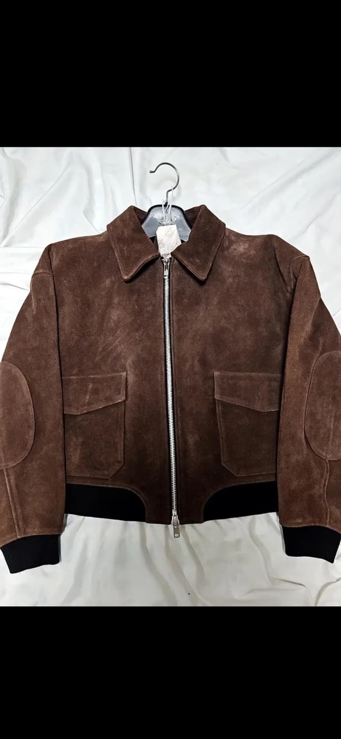 앤드로스 스웨이드 다크 브라운 블루종 자켓(L) 상품이미지4