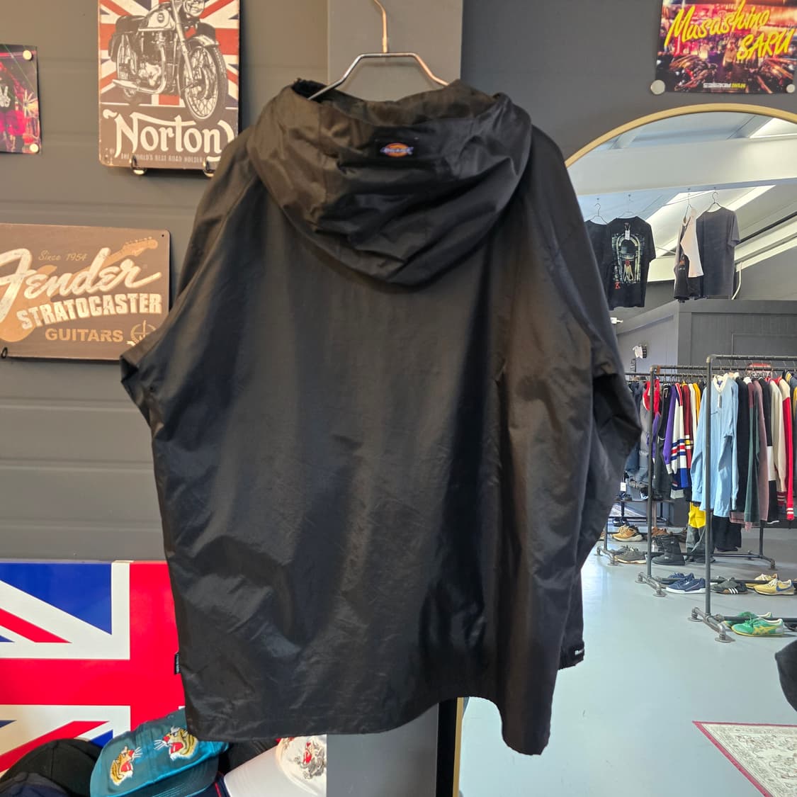 디키즈 후드 블랙 윈드브레이커 오버핏 자켓 상품이미지2