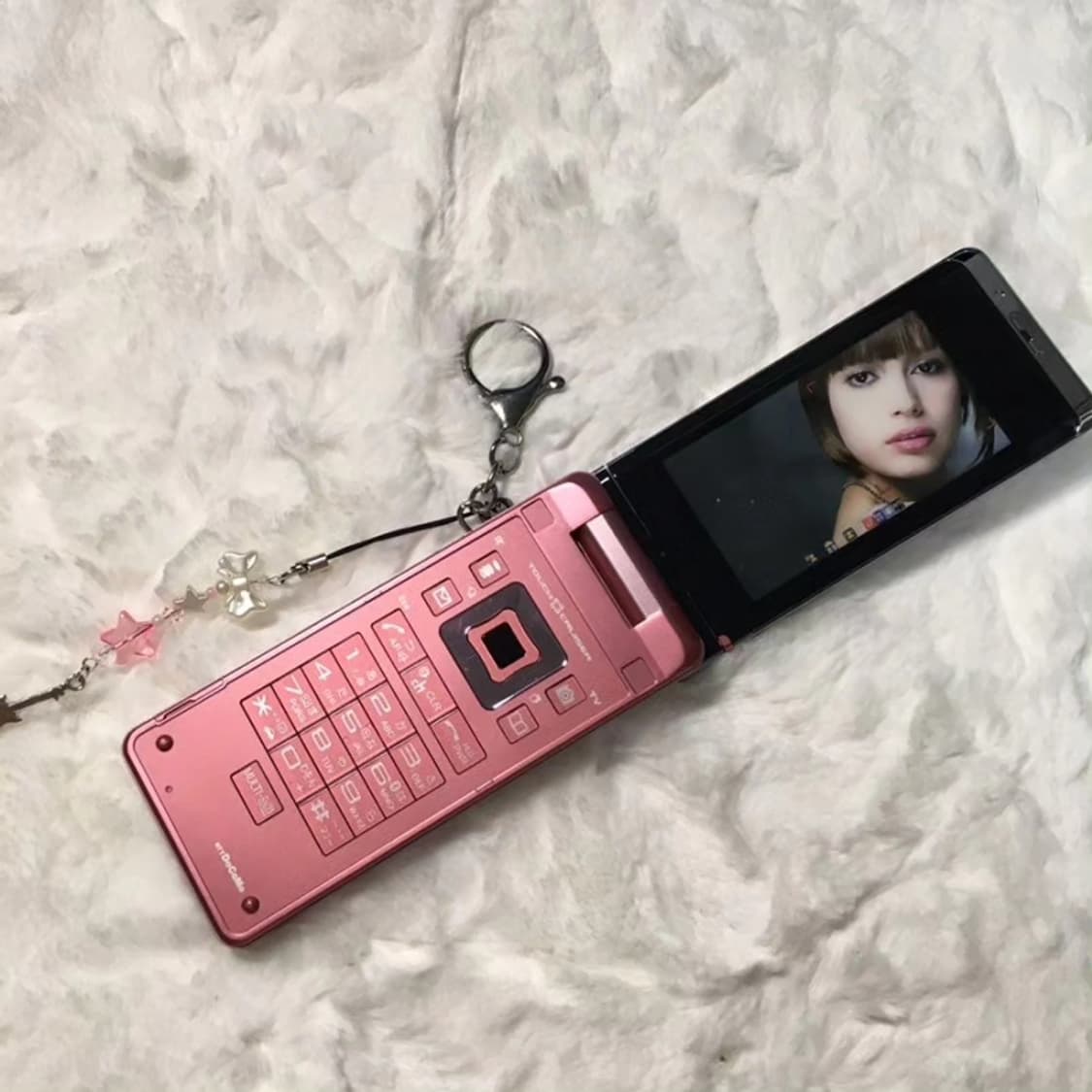 가짜폰 키링 키링 키링 핑크 🎀 상품이미지3