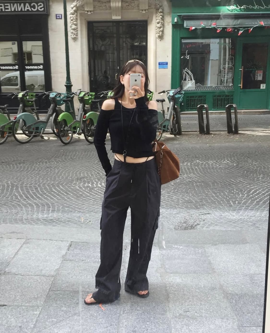 (새상품) 포에토 2 String Glady pants charcoal 상품이미지4