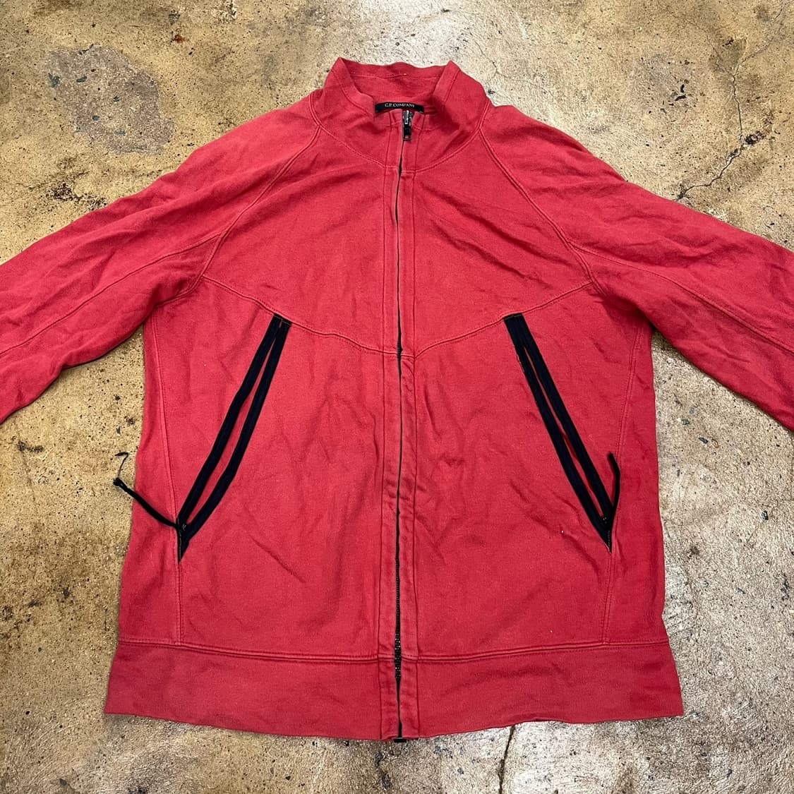[정품/105] c.p.컴퍼니 빈티지 집업 레드 b14 상품이미지3
