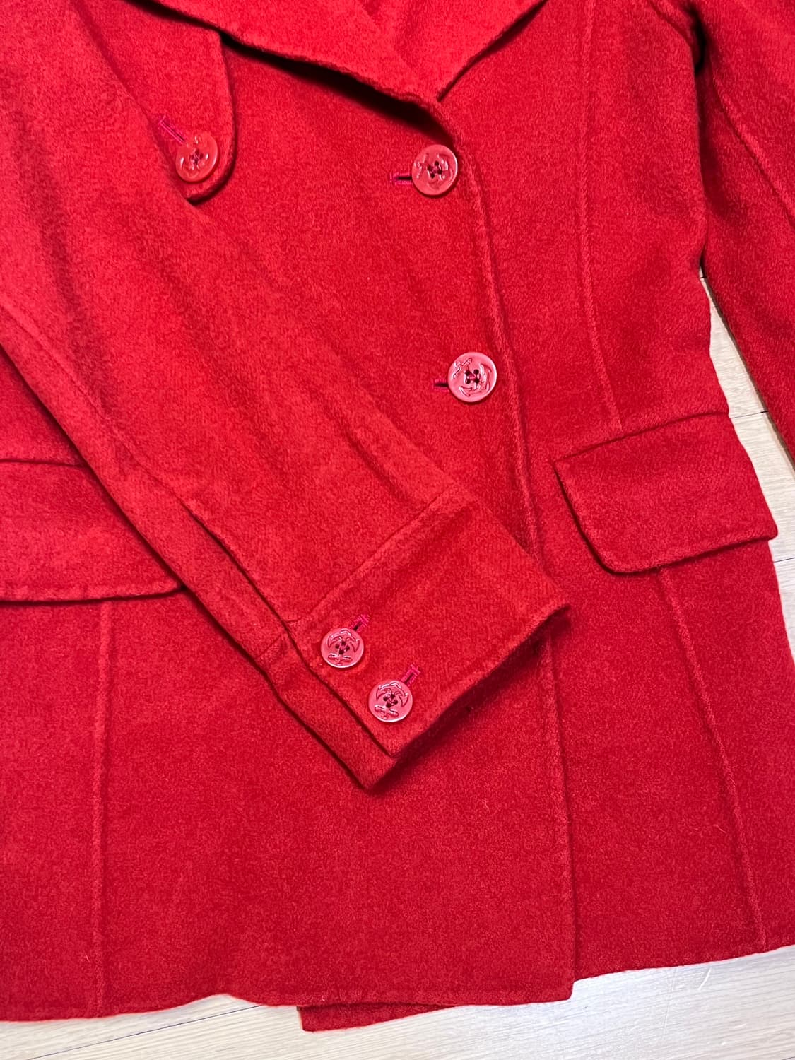 Guess 게스 빈티지 레드 더블코트 여성 90 상품이미지4