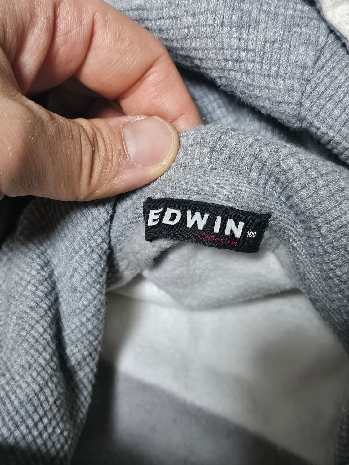 EDWIN 핀터깔 스트라이프 후드티 100 상품이미지5