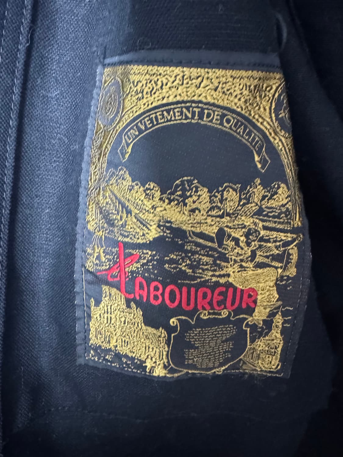 르 라부어 le laboureur 프렌치 워크 자켓 블랙 3사이즈 상품이미지4