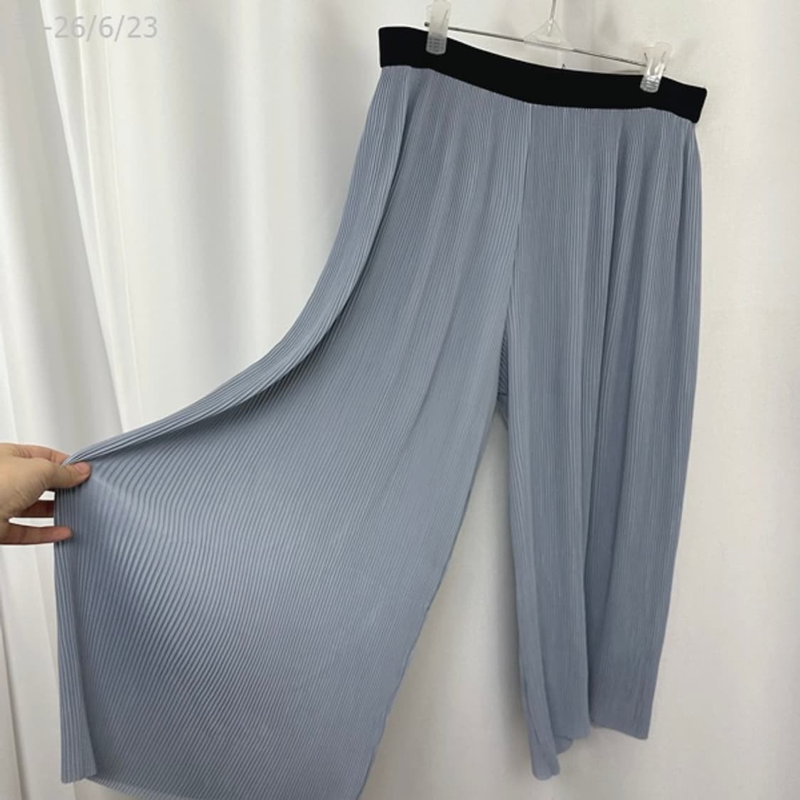 자라 여자 밴딩 주름 스판 바지 빅사이즈 (M) 상품이미지3