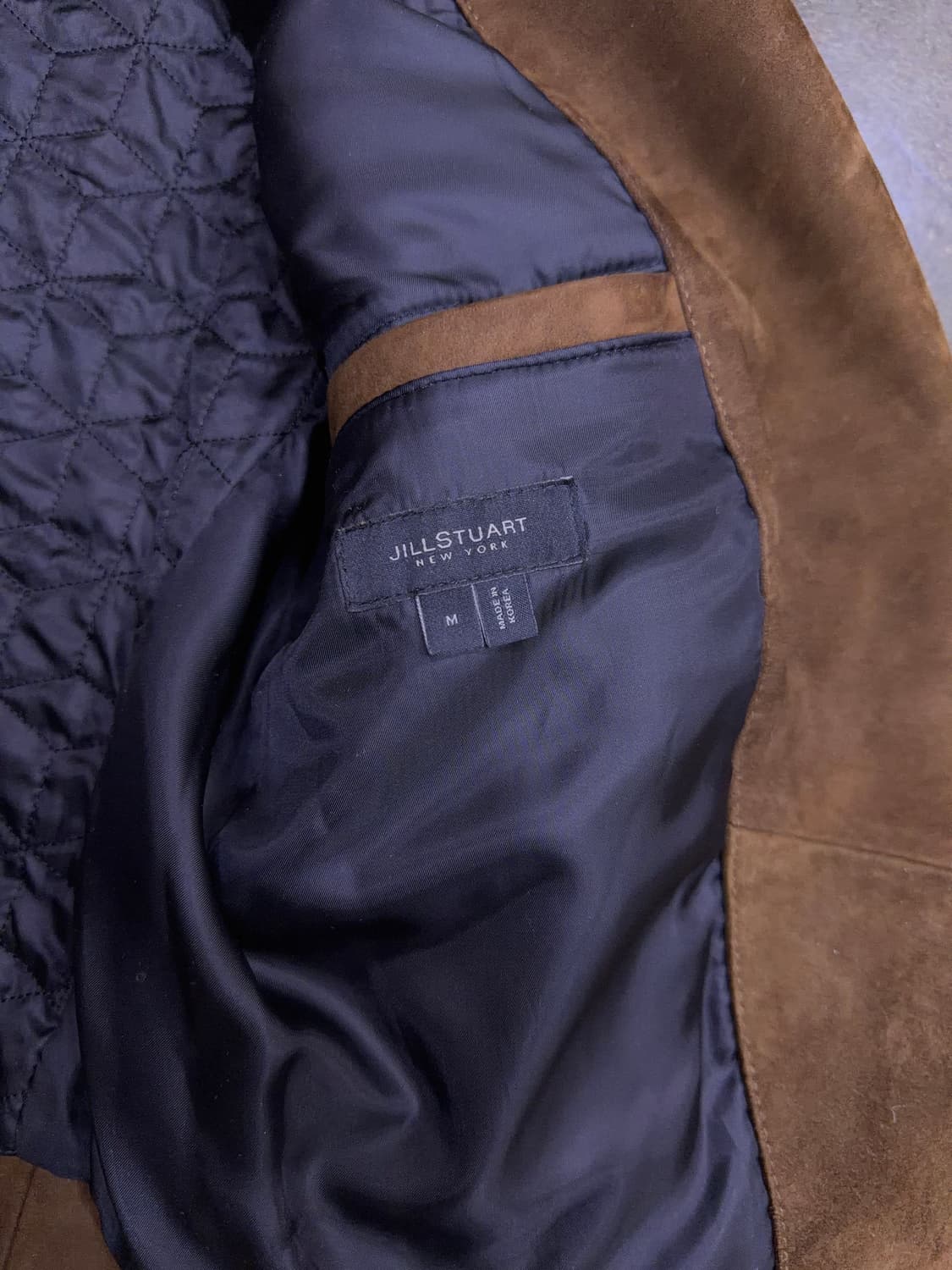 질스튜어트 뉴욕 양가죽 스웨이드 레더 라이더자켓 M 상품이미지8