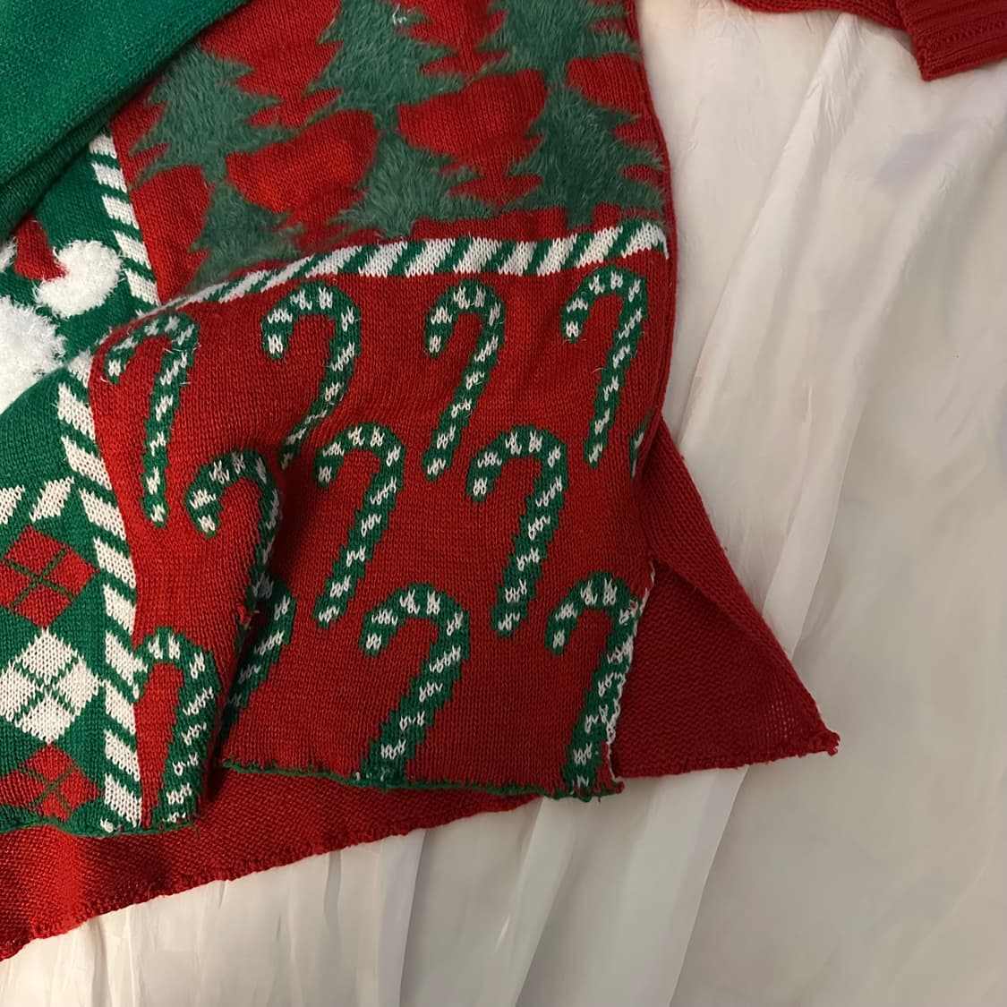 Vintage 모리걸 크리스마스 산타 니트 상품이미지4