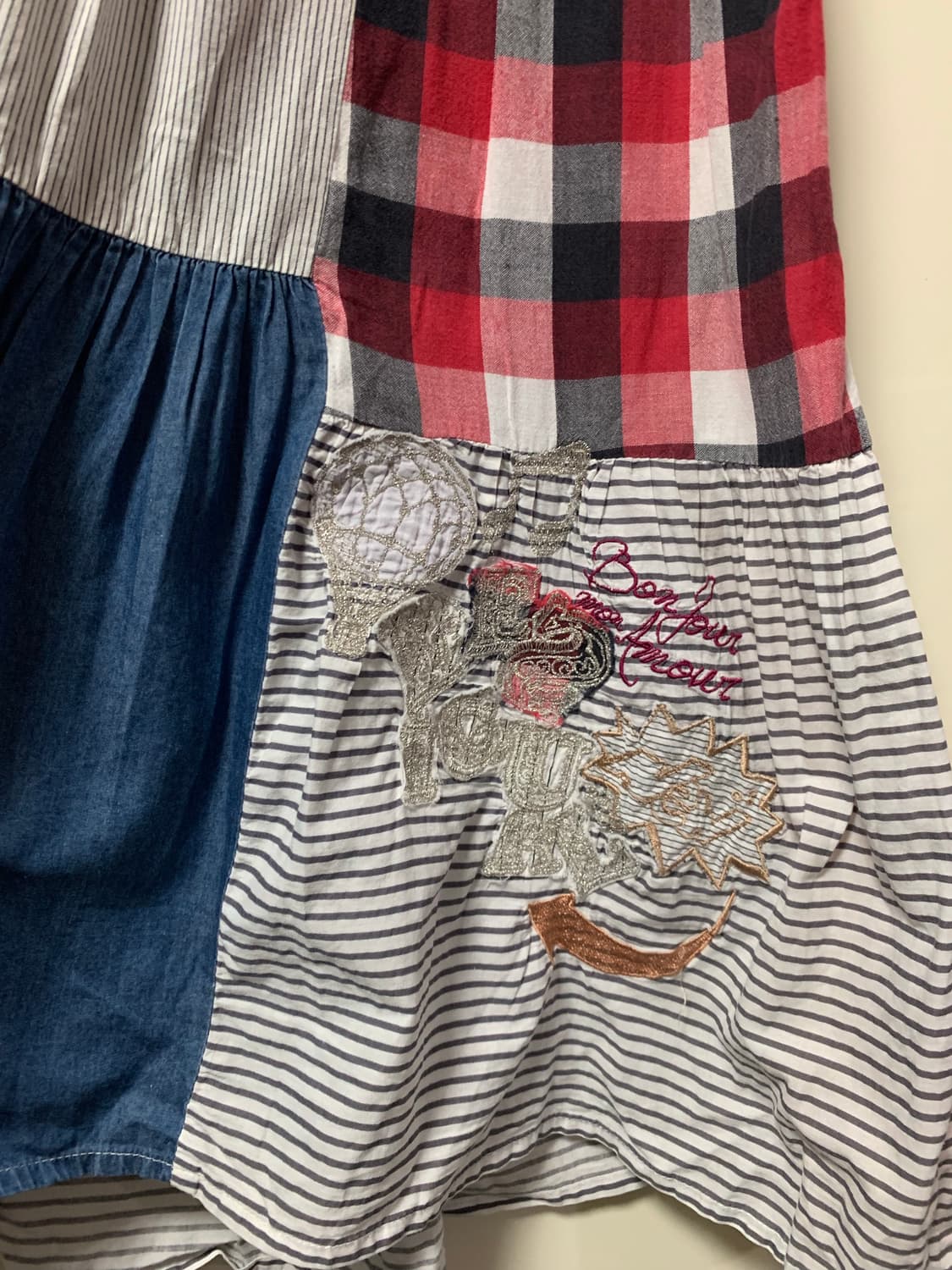 Doesigual 모리걸 패치워크 레이어드원피스 상품이미지7