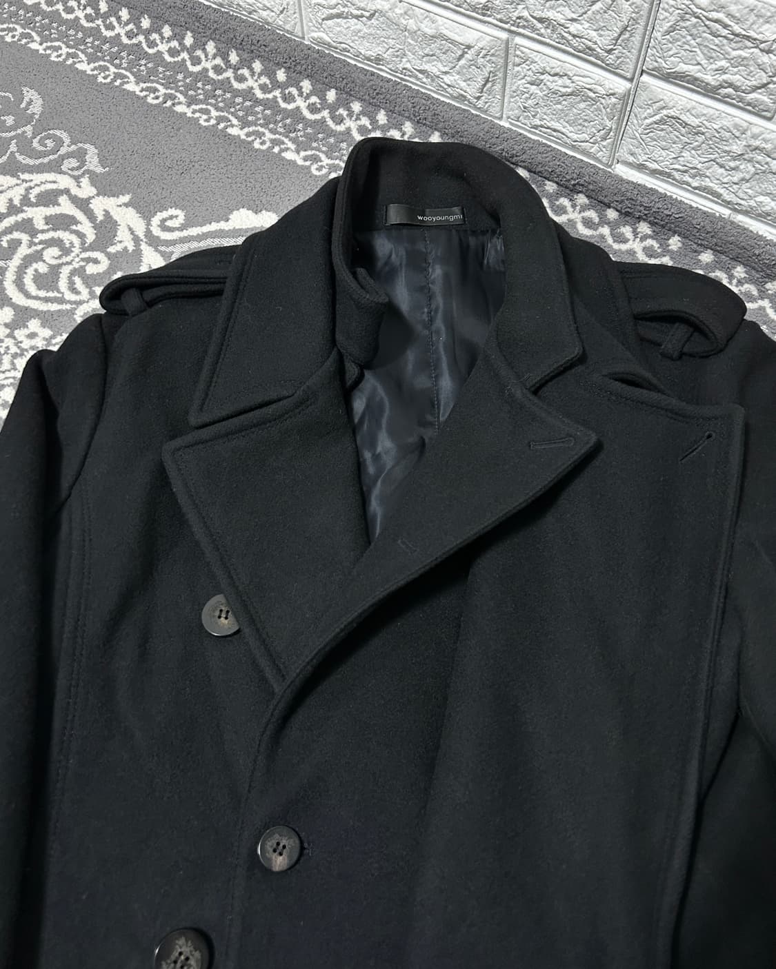 우영미 더블 판넬 울 코트 상품이미지5