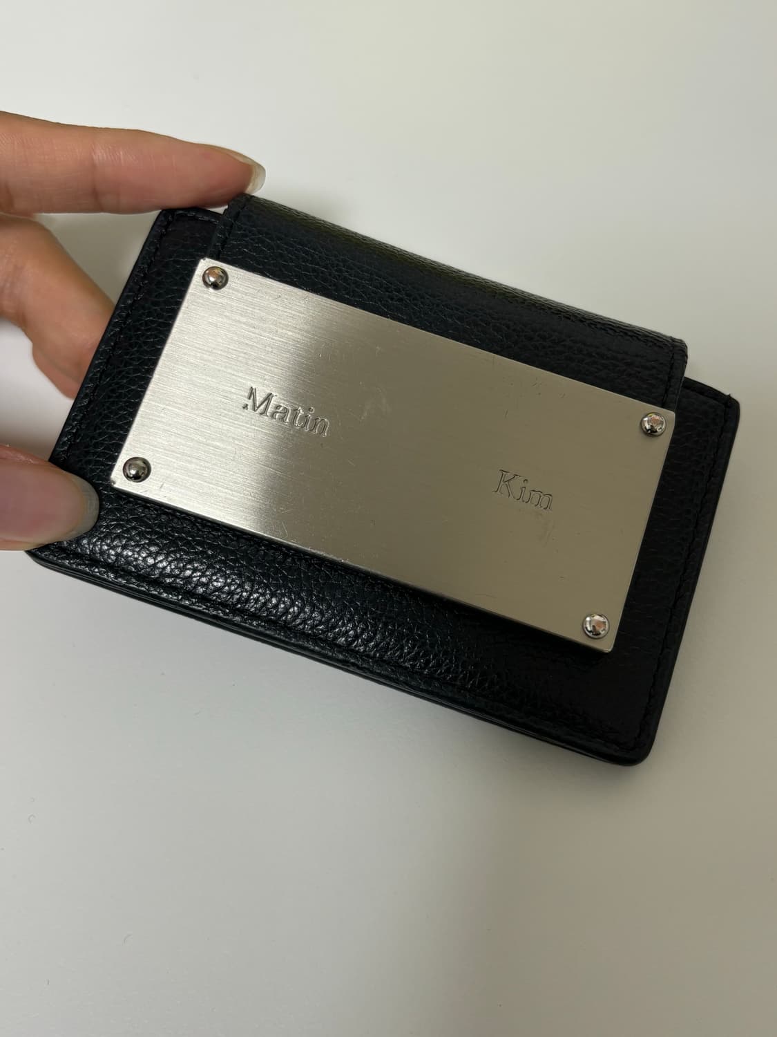 마뗑킴 아코디언 카드지갑 블랙 상품이미지1