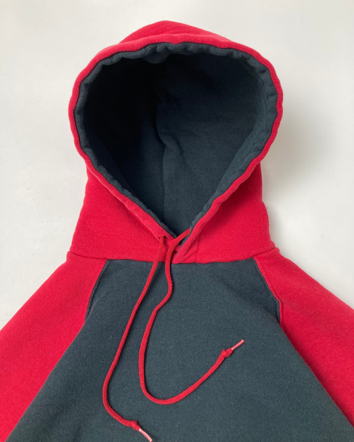 90s Russell Hoodie (black/red) 상품이미지6