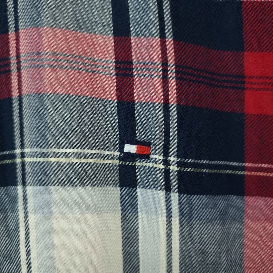 [타미힐피거] 로고 자수 빈티지 체크 셔츠 M19924 상품이미지6