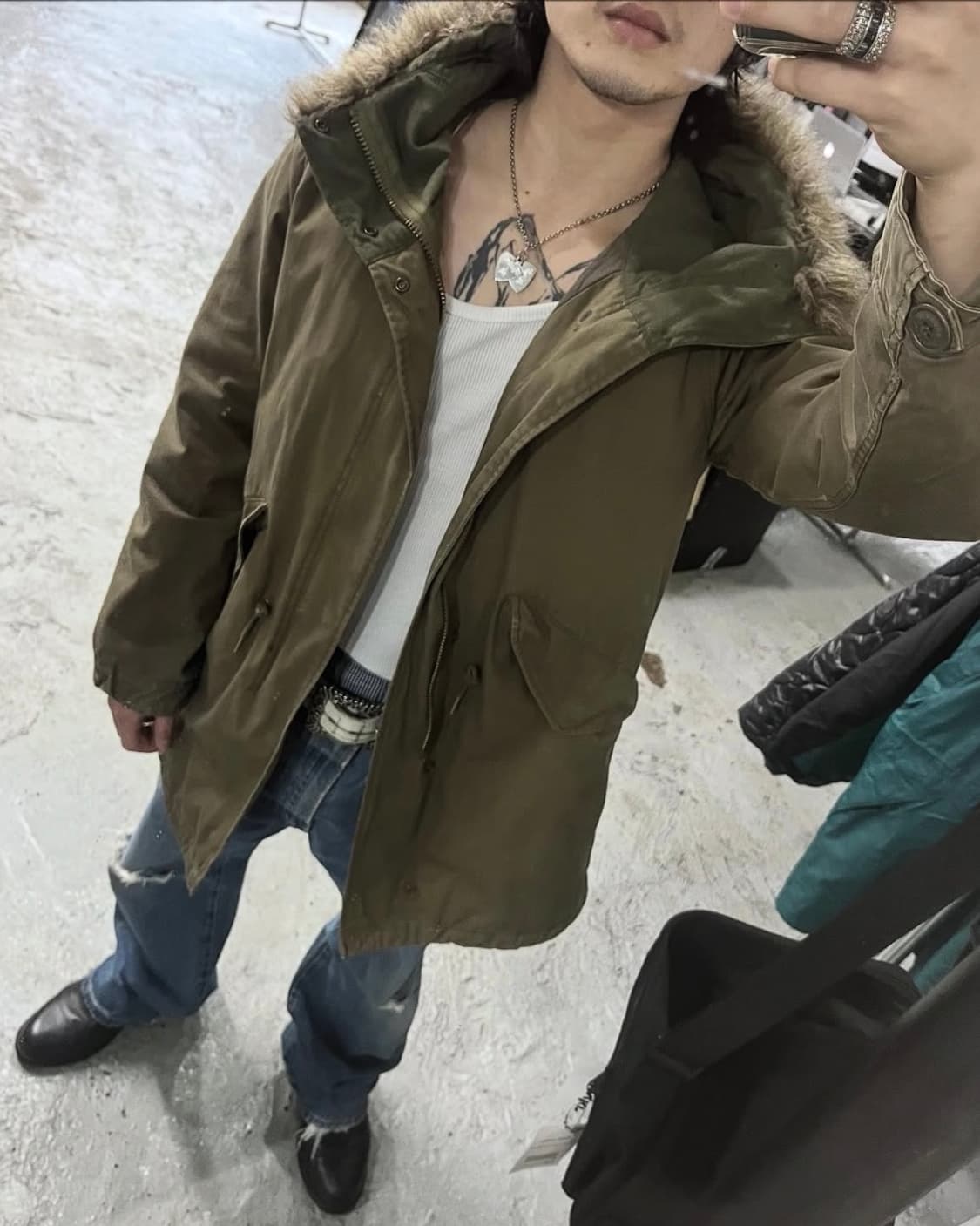 00s Hysteric Glamour military moz coat 상품이미지3