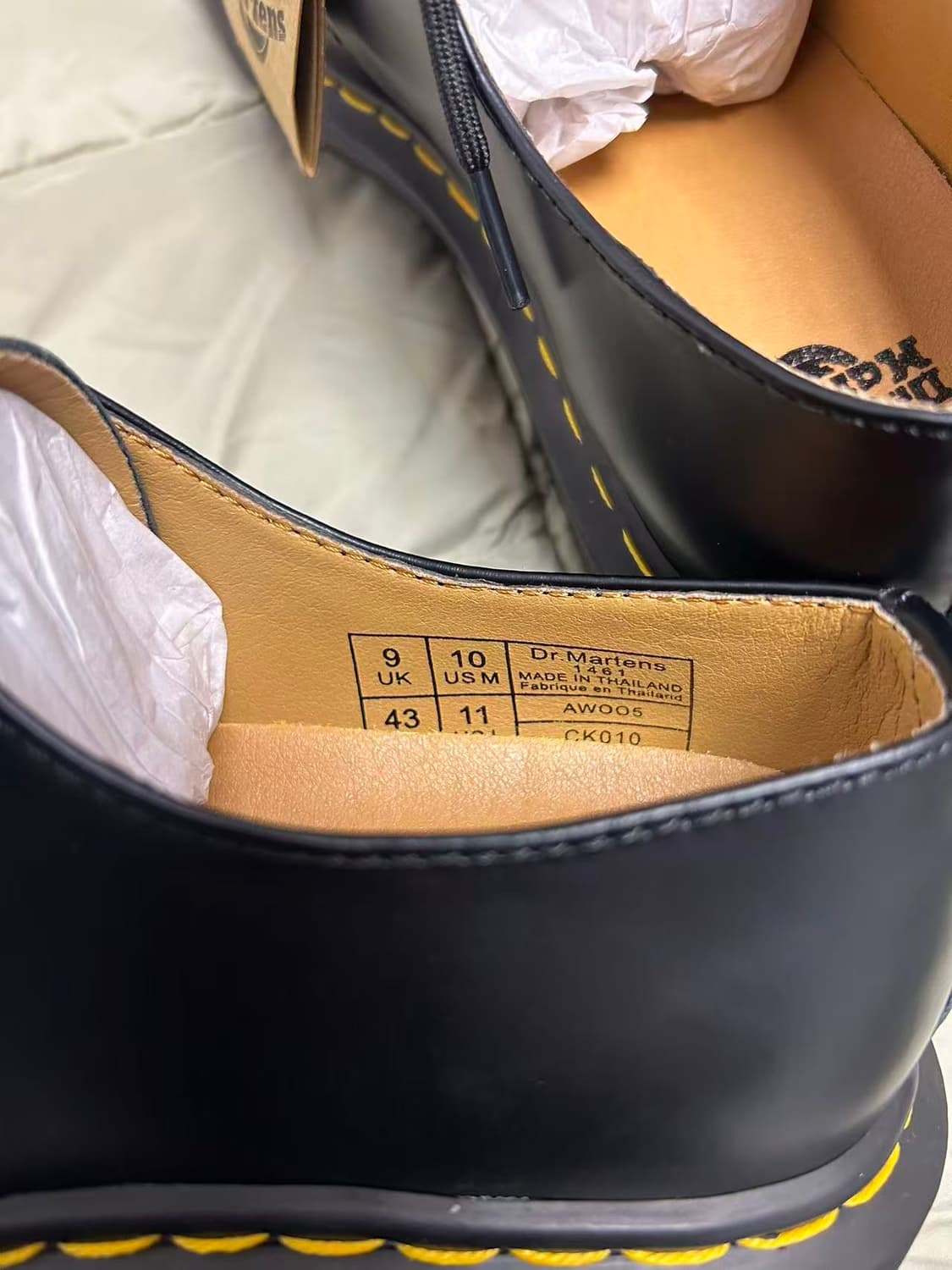 닥터마틴 1461 스무스 옥스포드 슈즈 블랙 270mm 상품이미지5