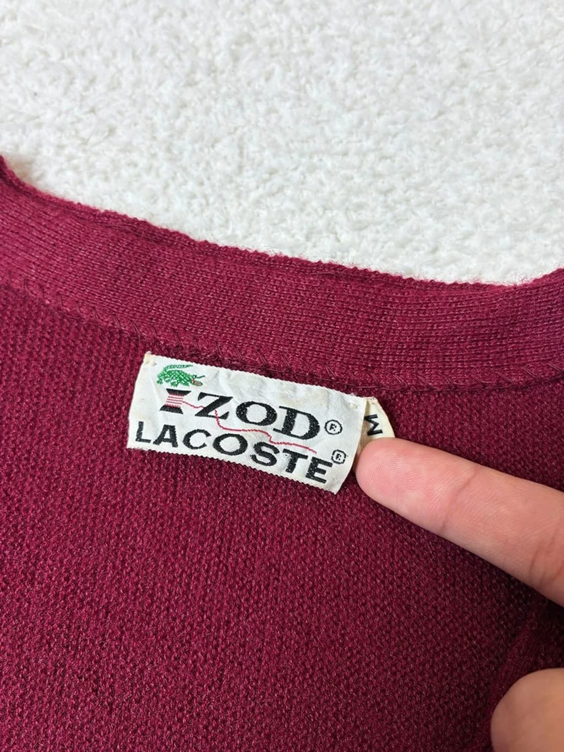 IZOD x 라코스테 90s 블루크록 오버 니트 가디건 PN6667 상품이미지4