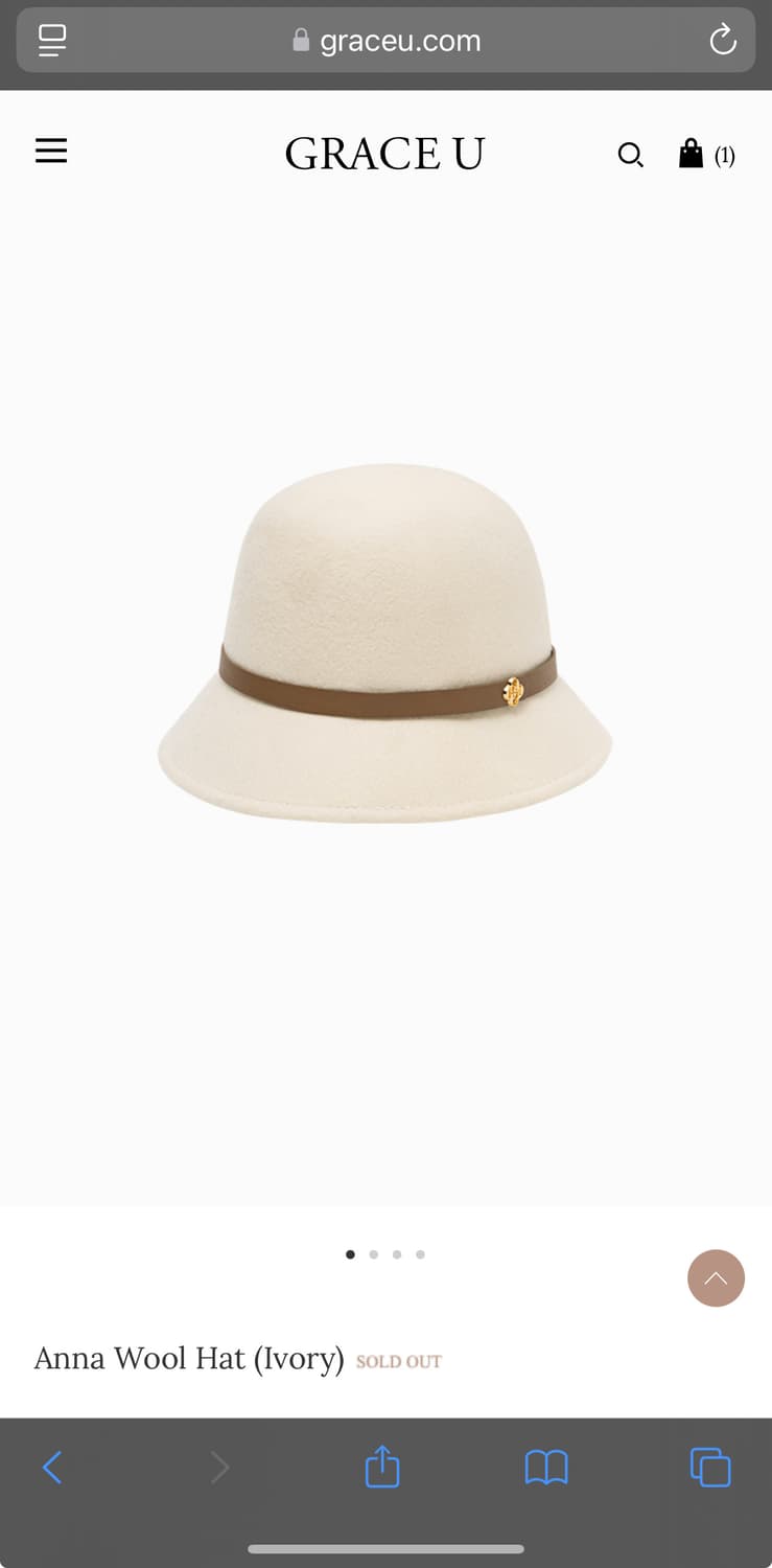 그레이스유 Anna Wool Hat 상품이미지1