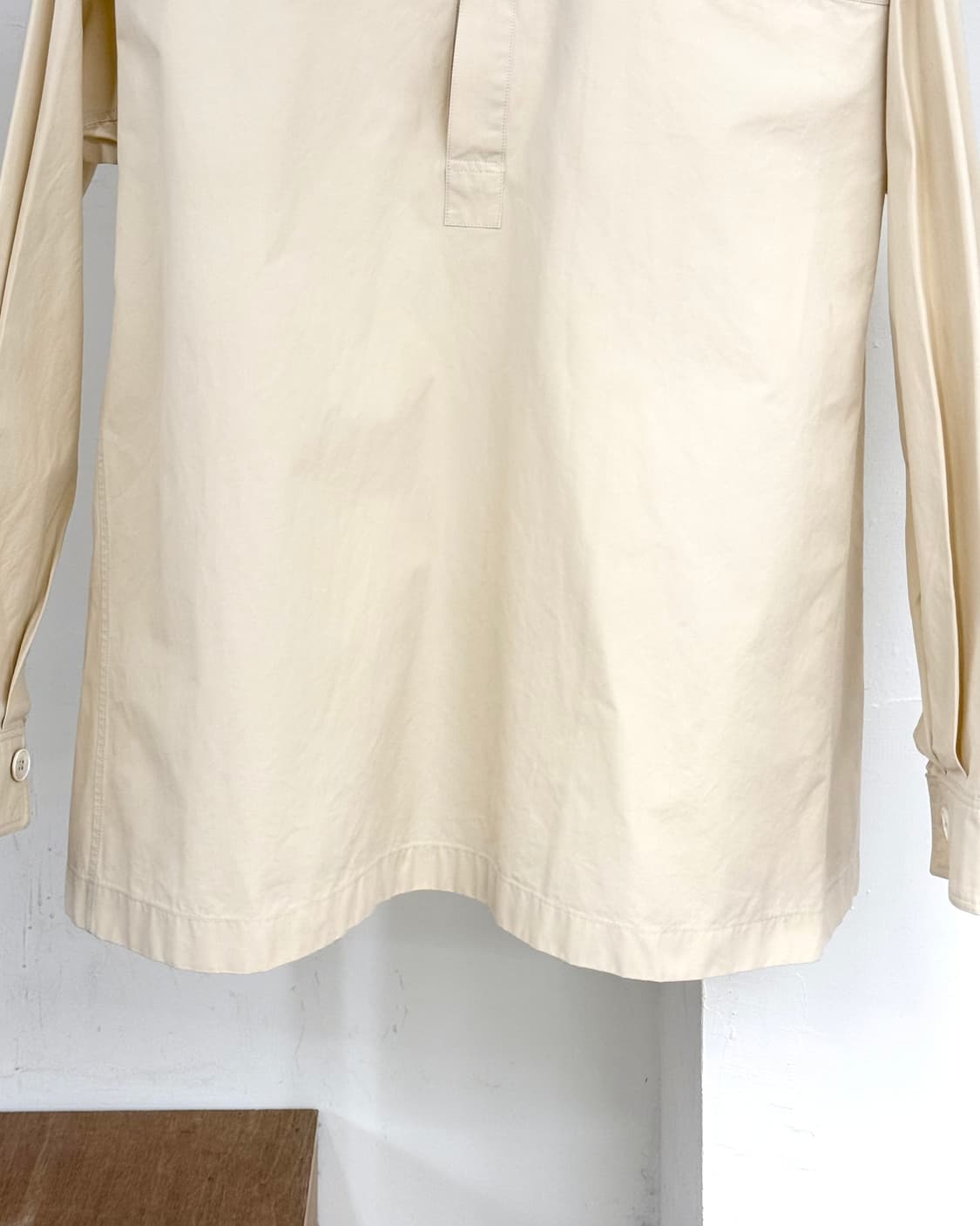 질샌더 베이지 코튼 포플린 롱슬리브 셔츠 상품이미지5