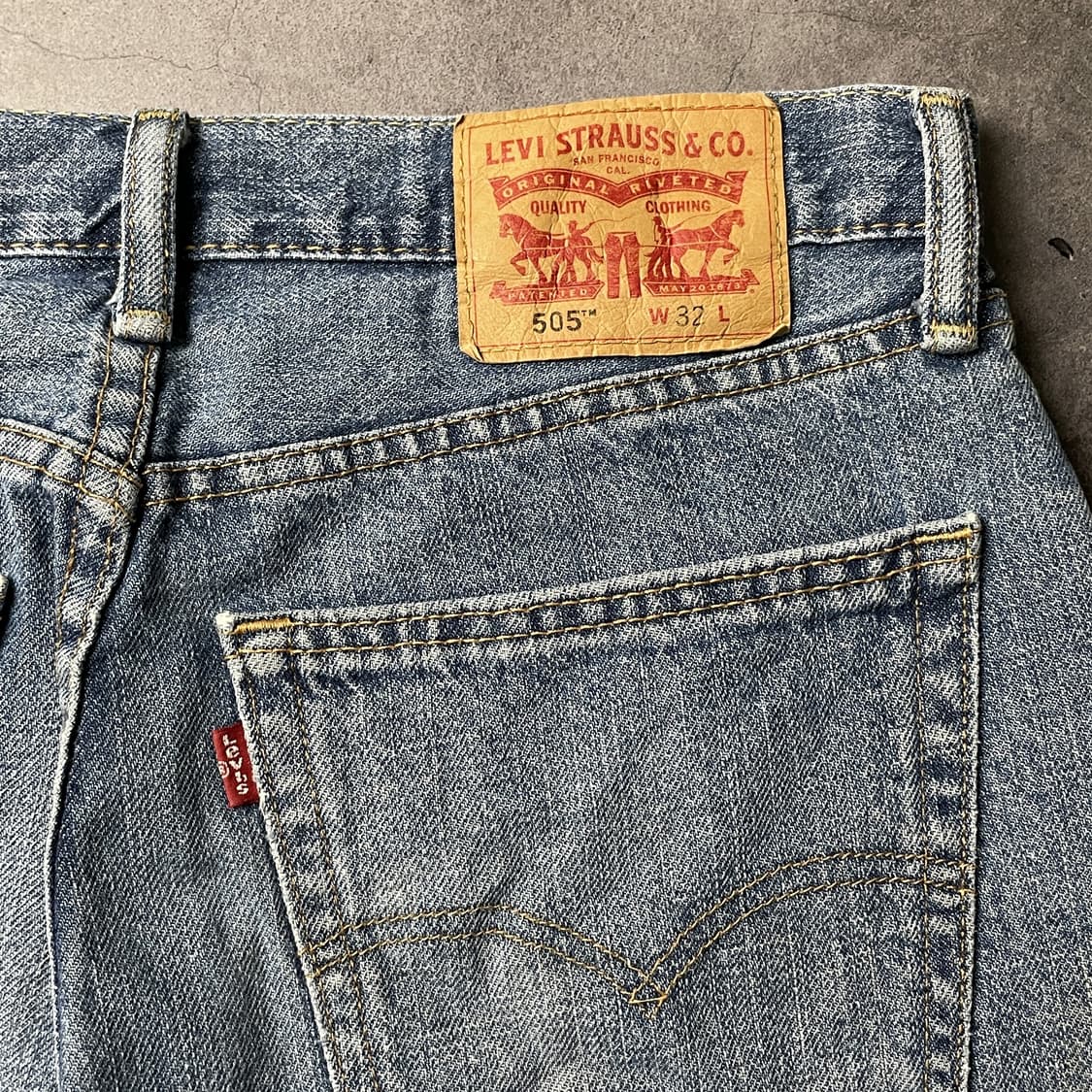 LEVI'S 리바이스505 빈티지 데님 워크 하프팬츠 A01201 상품이미지9