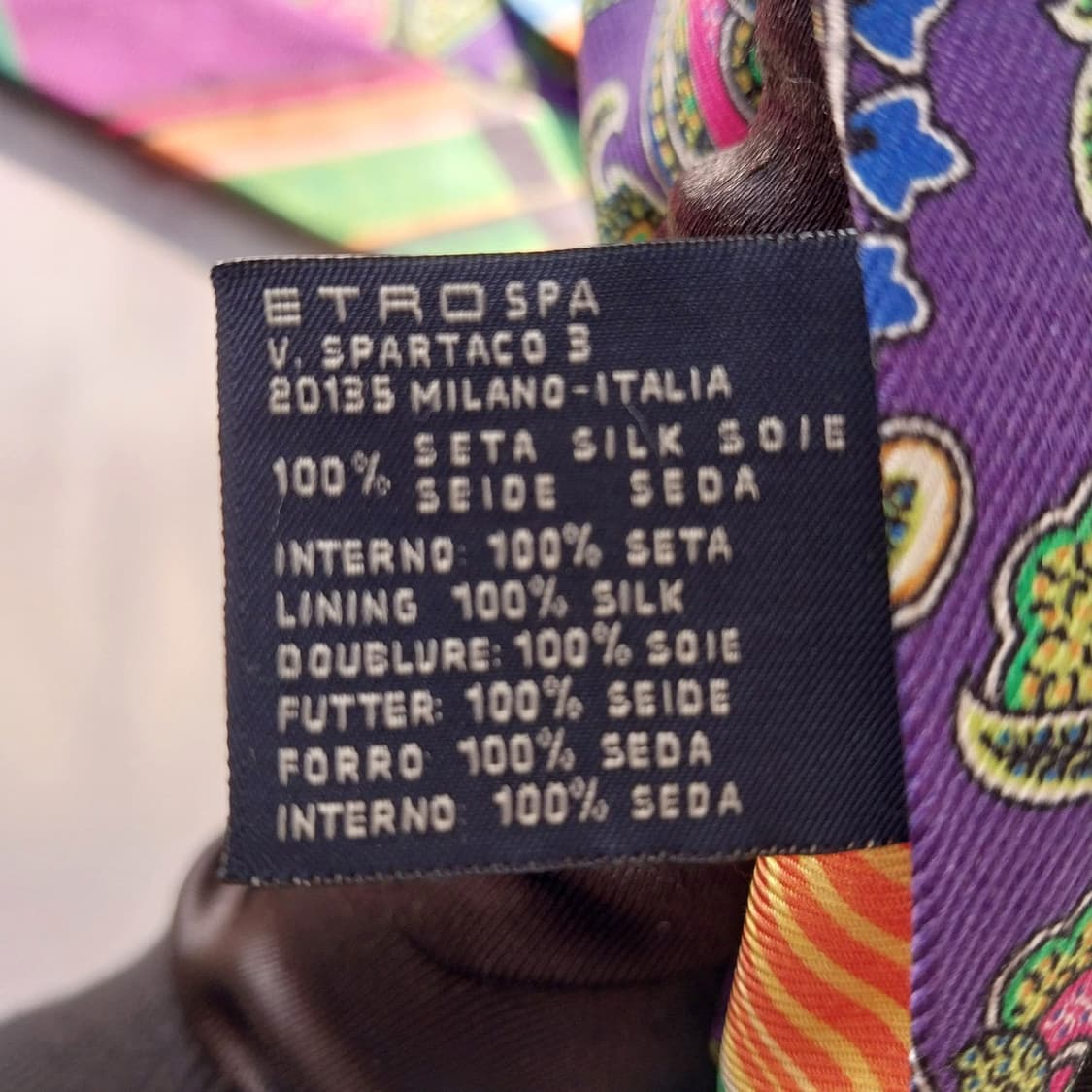 에트로 실크 퍼플 페이즐리 넥타이 8.6cm A+등급 K1534
 상품이미지10