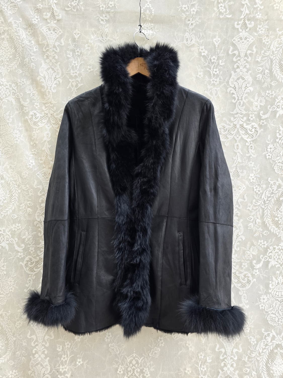 천연 양가죽 무스탕 & 폭스퍼 자켓 상품이미지1