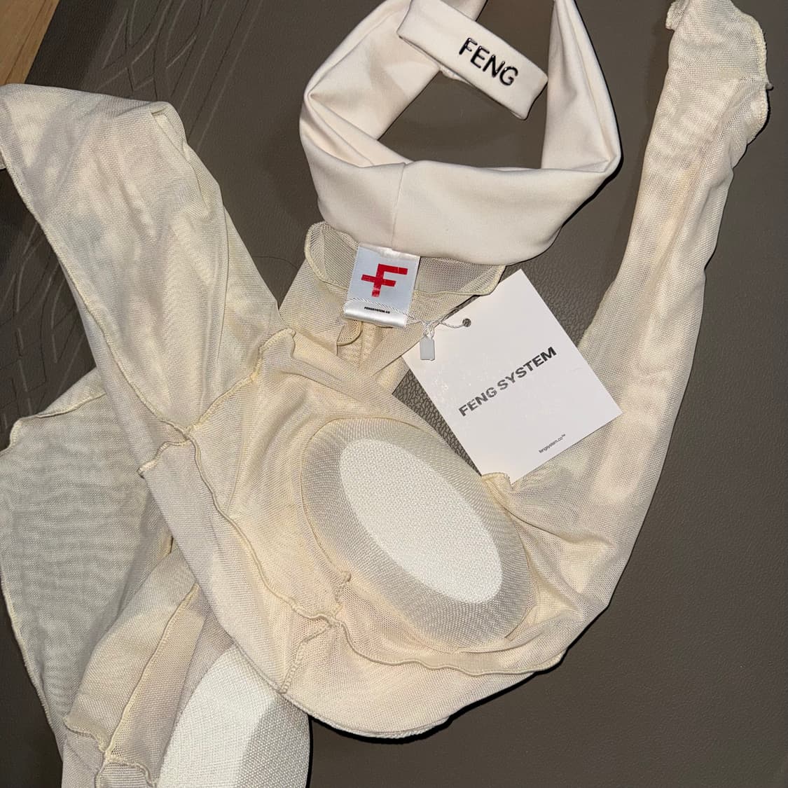 FENG SYSTEM tan gen tights 아이보리 스타킹 상품이미지4