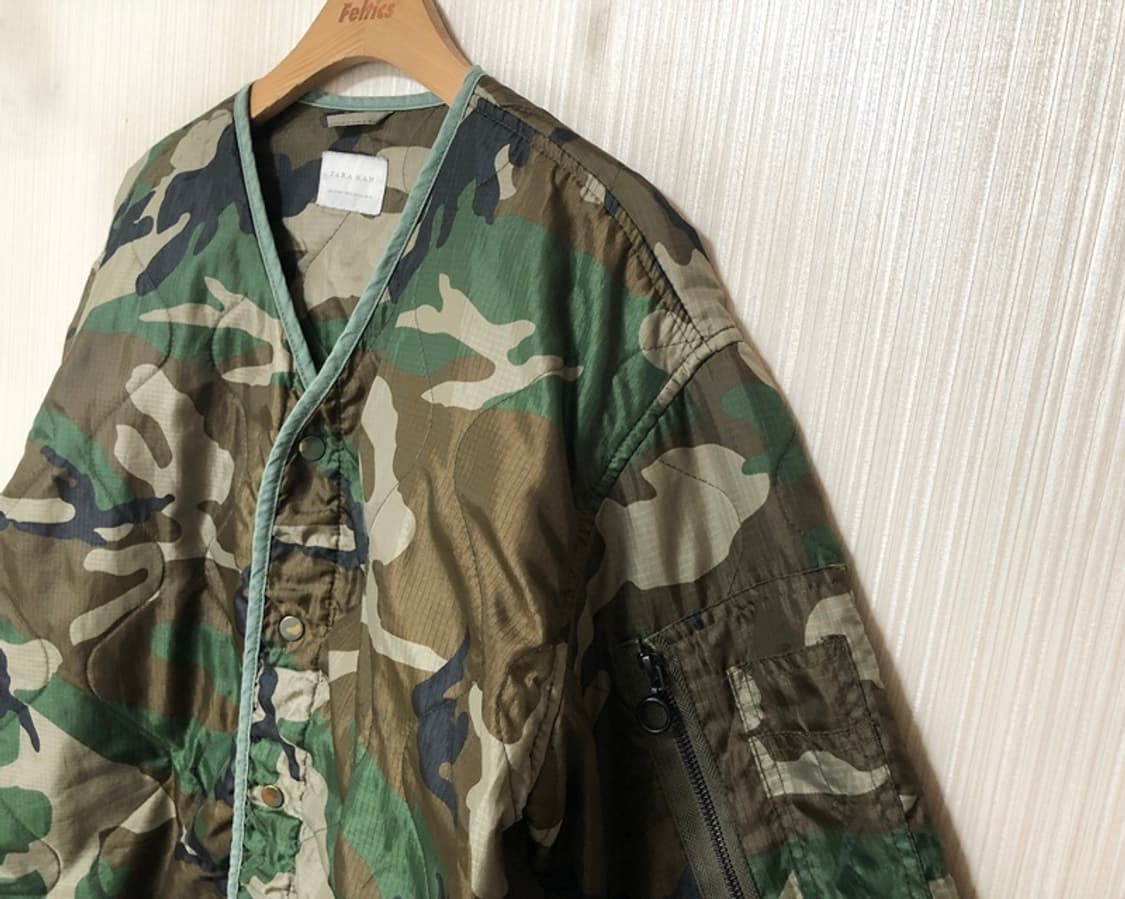 자라 맨(ZARA MAN) 밀리터리 퀼팅자켓 XL 상품이미지6