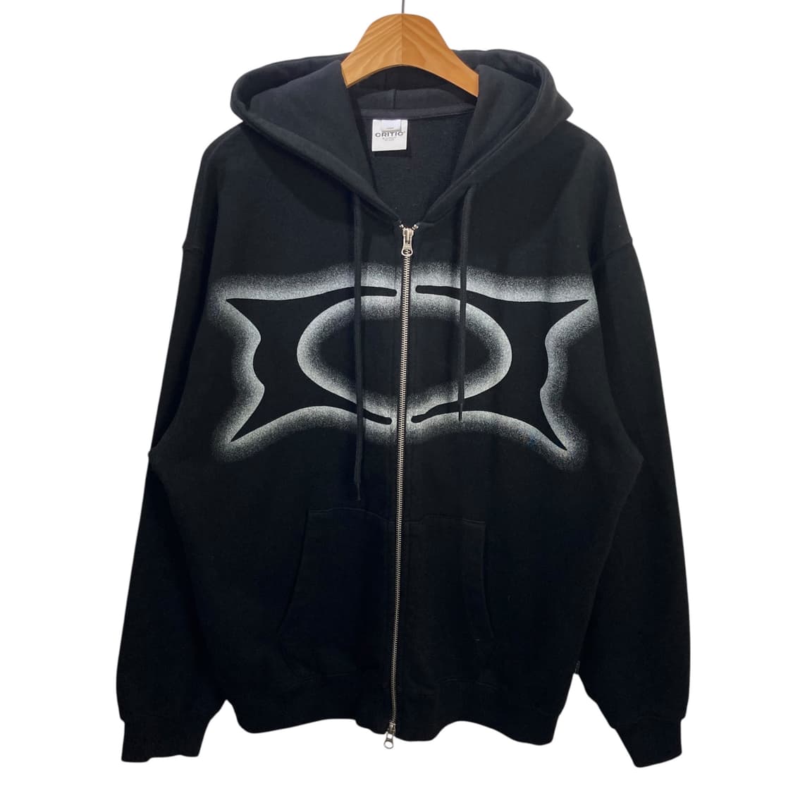 크리틱 블랙 투웨이 후디집업 상품이미지2