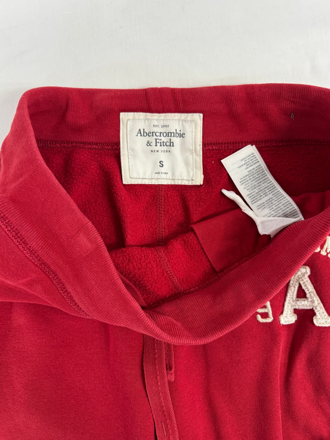 아베크롬비 레드 스웻팬츠 트레이닝 팬츠 S 상품이미지3