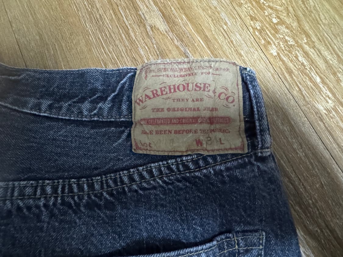 WAREHOUSE 웨어하우스 1101 2ND HANDS W34 블랙 상품이미지3