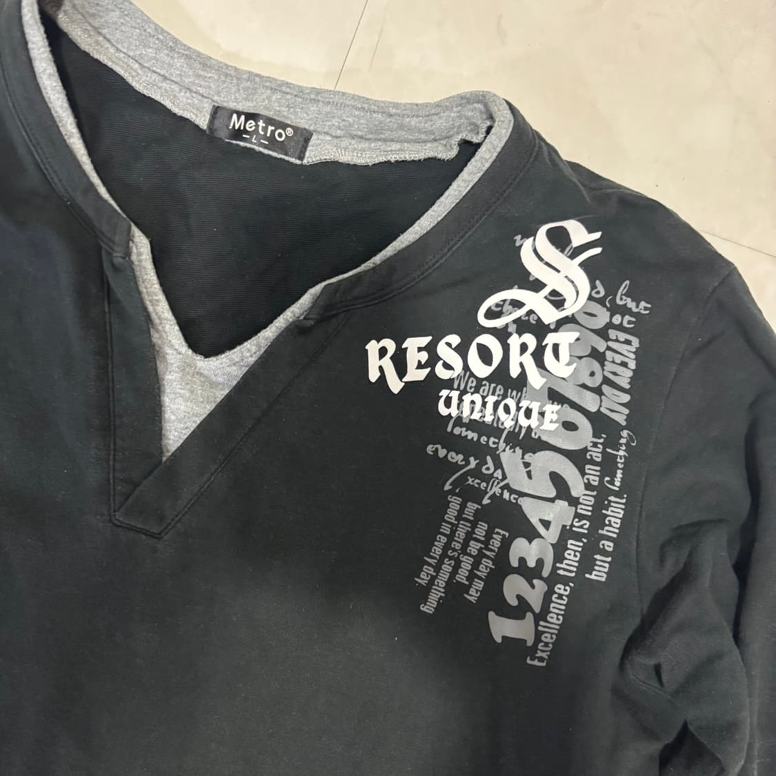 y2k 빈티지 레이어드 롱슬리브 상품이미지2