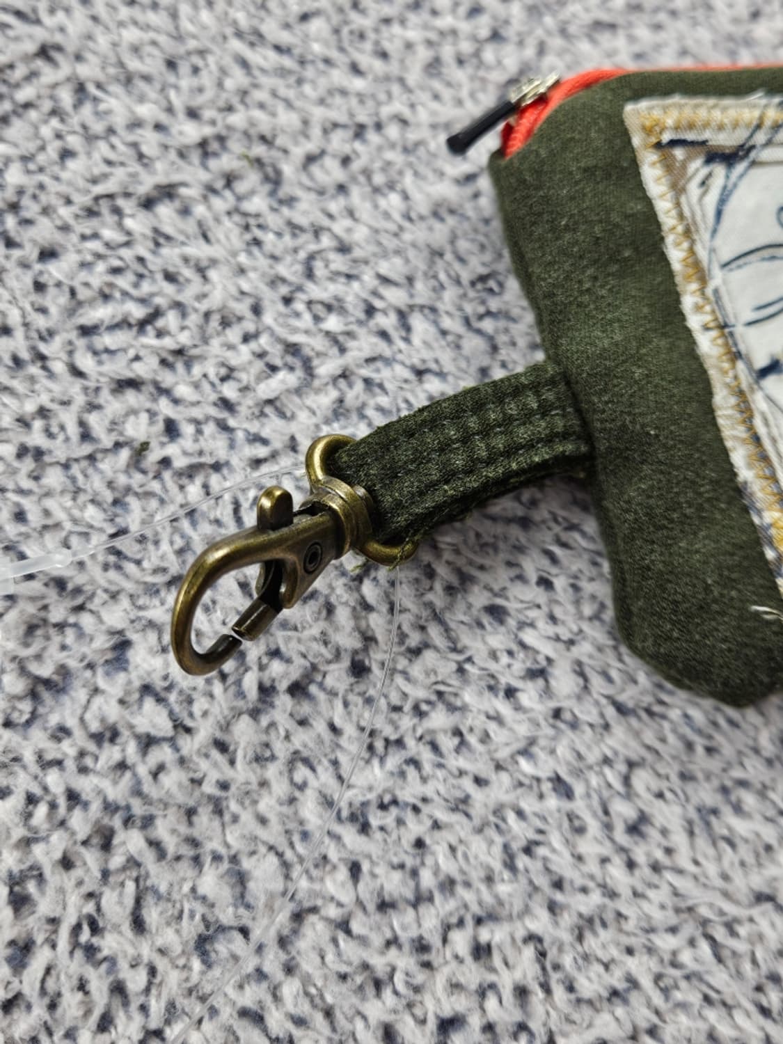 핸드메이드 리워크 커스텀 패치드 키링 월렛 ( 13X10 )/ 10735 상품이미지3