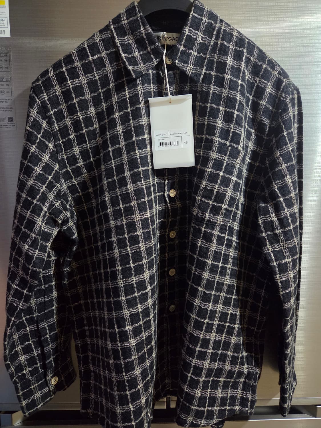 아워레가시 어보브셔츠 블랙 피쉬넷 사이즈48 상품이미지2