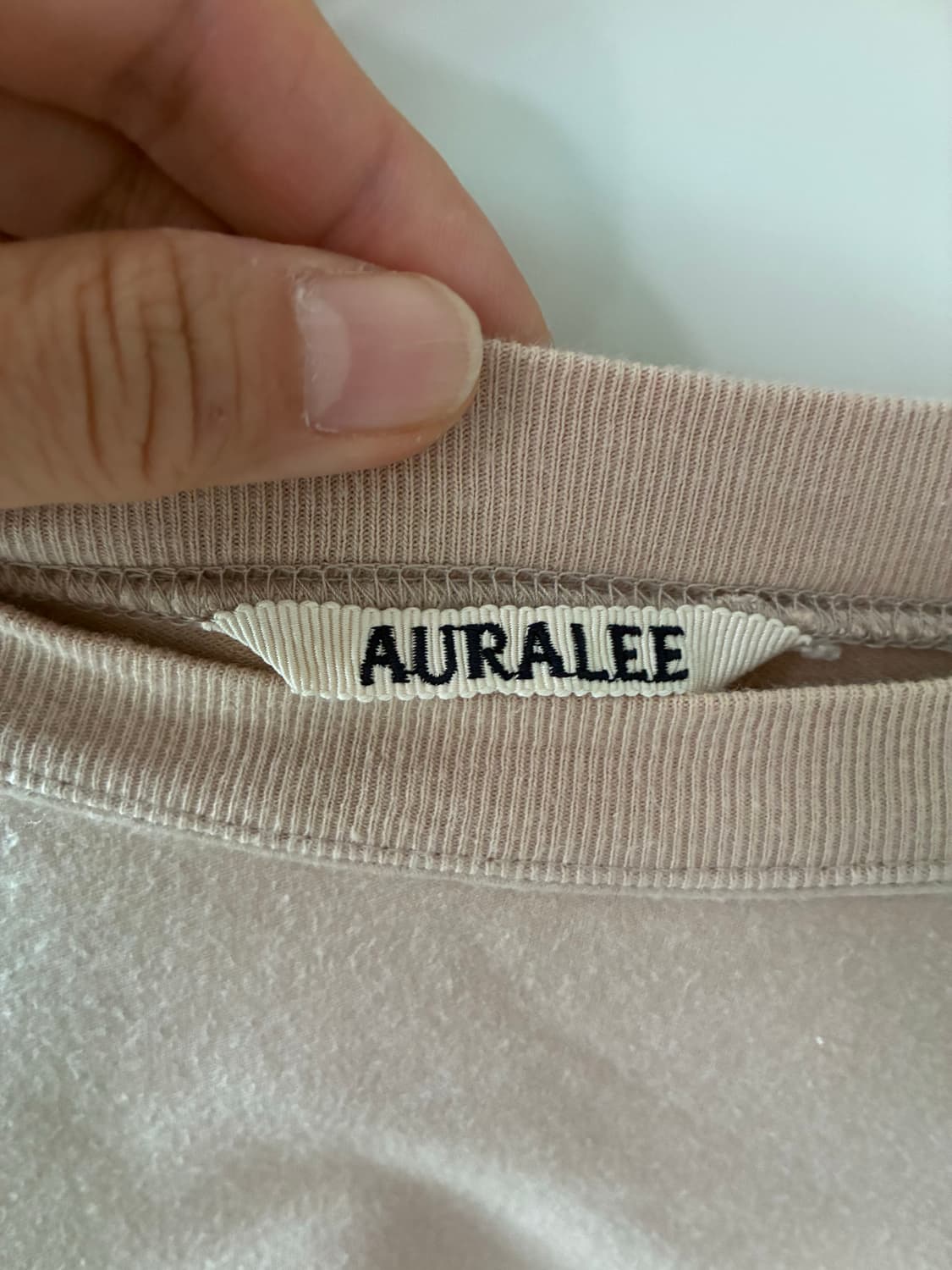 [Auralee] Smooth Soft 스웻셔츠 베이지 상품이미지3