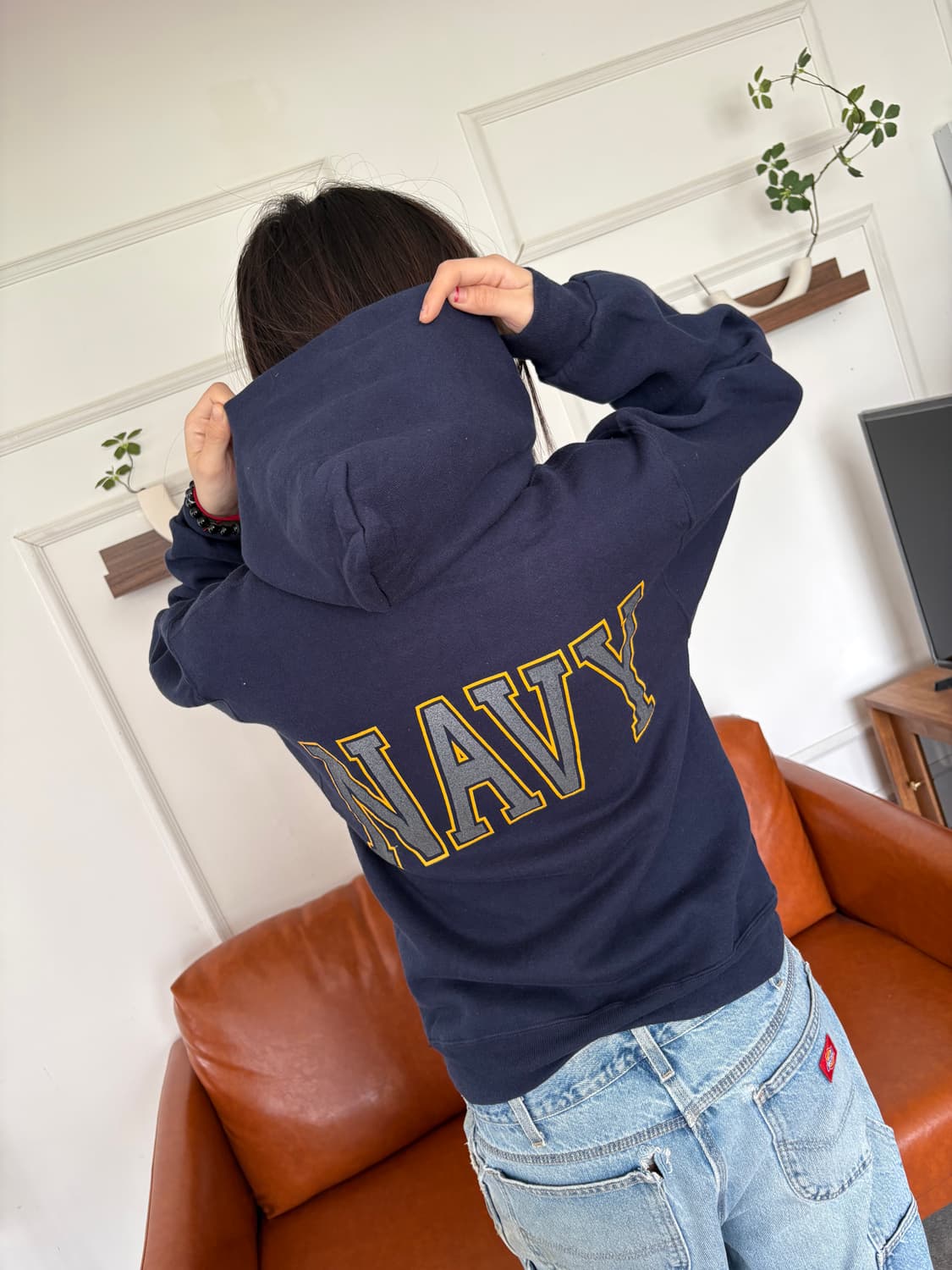 MADE IN USA 🇺🇸 NAVY 후드티 상품이미지10