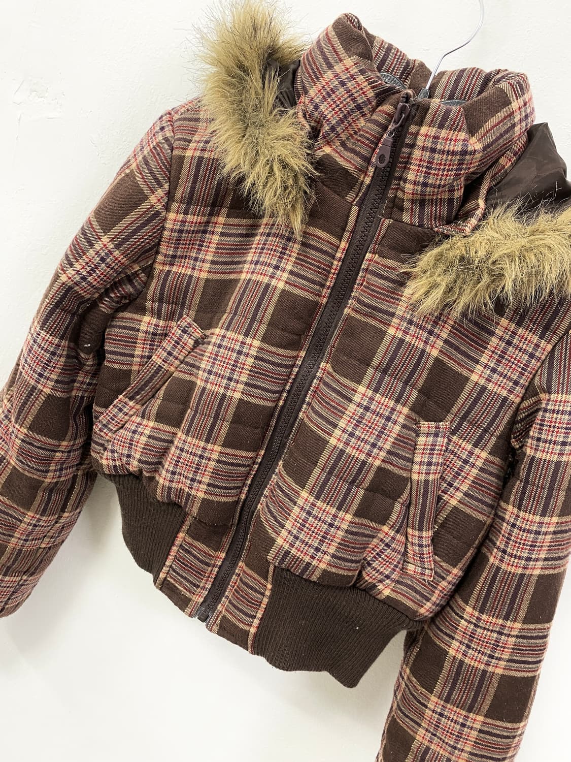 [UTD] 체리초코맛 🍫 울프죠 숏 패브릭 패딩 상품이미지7