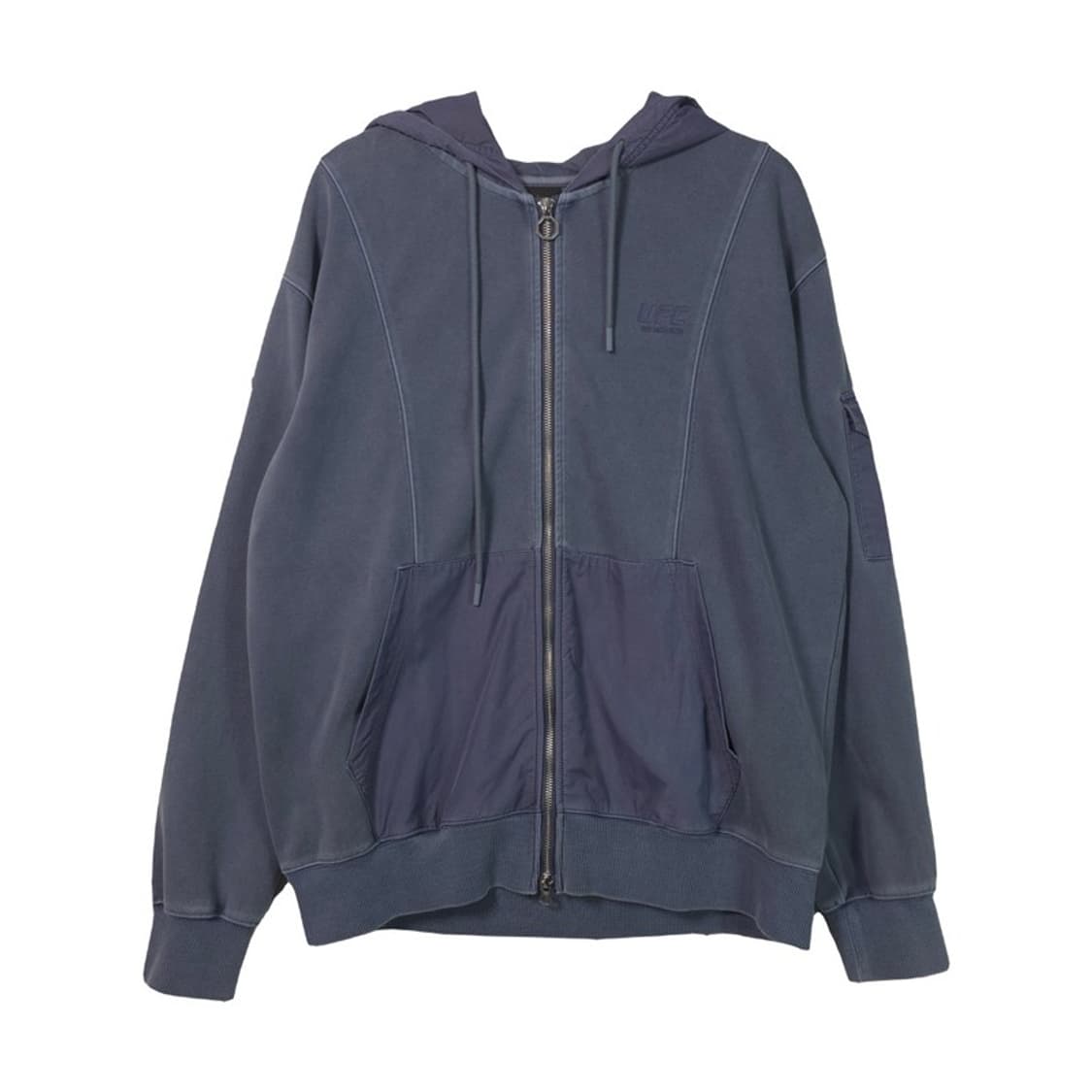 UFC 테크 패치 믹스 집업 후드 그레이블루 L 상품이미지1