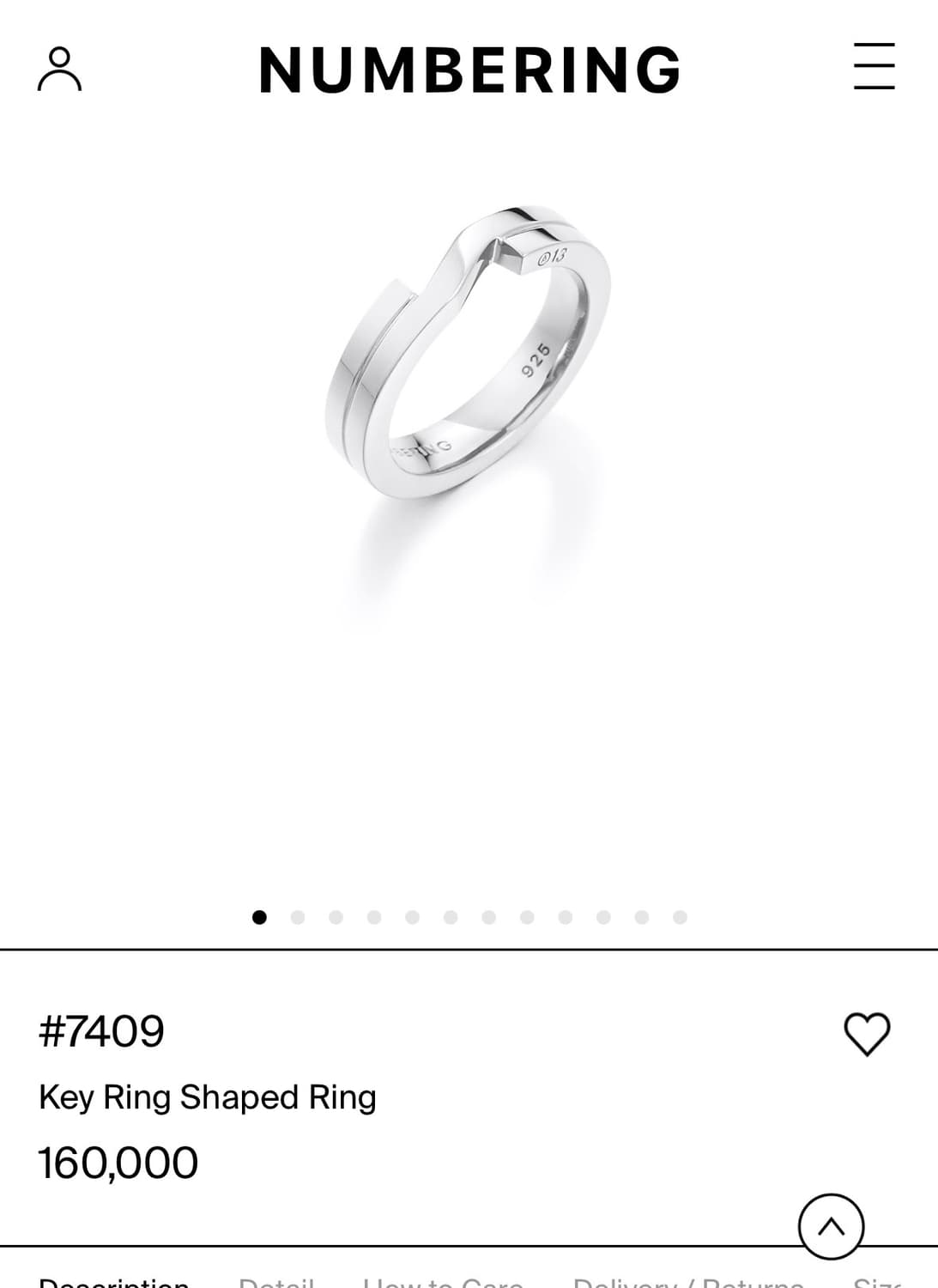 넘버링 #7409반지 상품이미지3