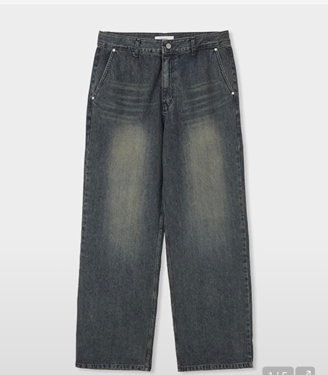 파브레가 카이로 오일 데님 팬츠 (오크 블루) 상품이미지1