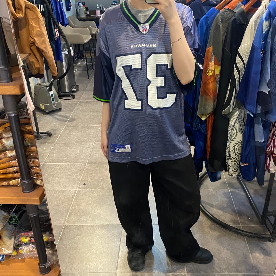 [NO.9] NFL 풋볼 져지 반팔티 그레이 상품이미지4