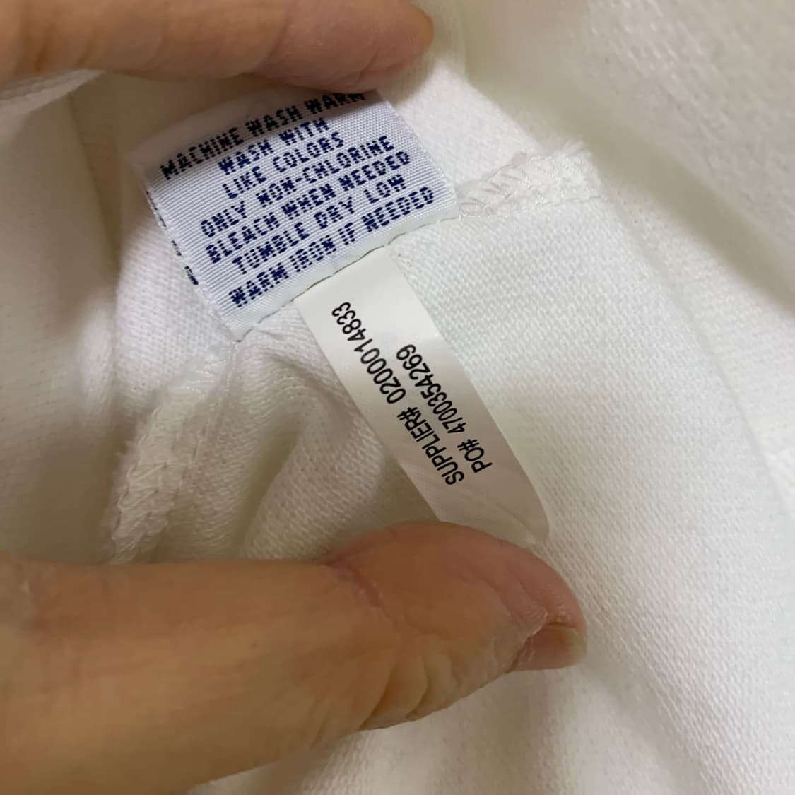 폴로 랄프로렌 커스텀핏 반팔 카라 티셔츠 아이보리 S 남녀공용 상품이미지5