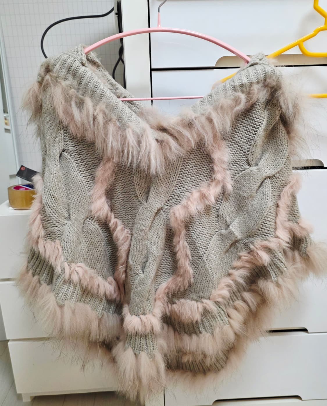 모리걸 케이프 토끼깔 베이지케이프 판매 빈티지케이프 상품이미지1