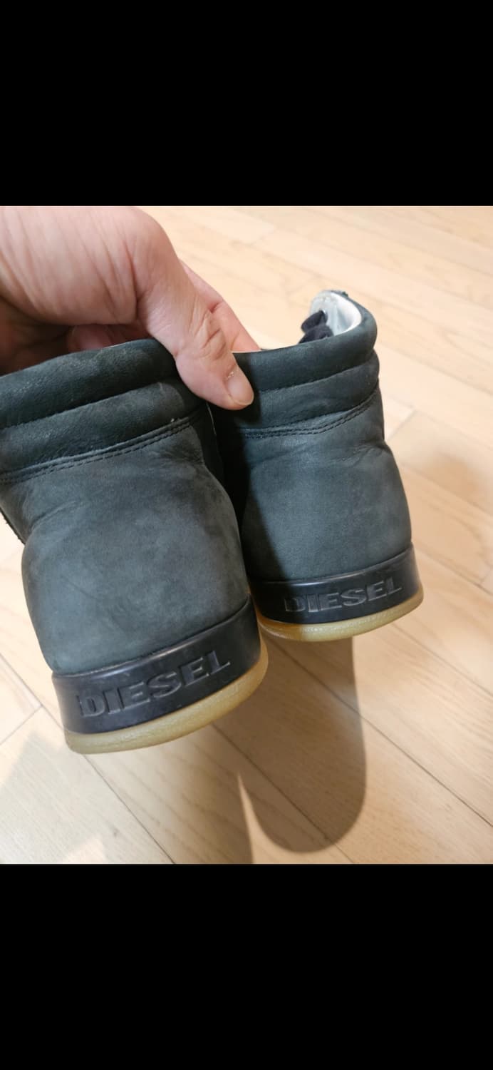 디젤 하이탑 소가죽 스웨이드 스니커즈 255 상품이미지2